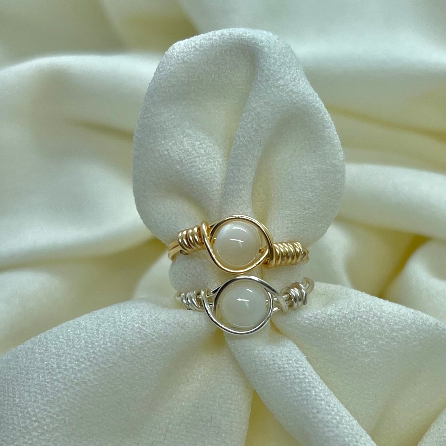 mother of pearl ring