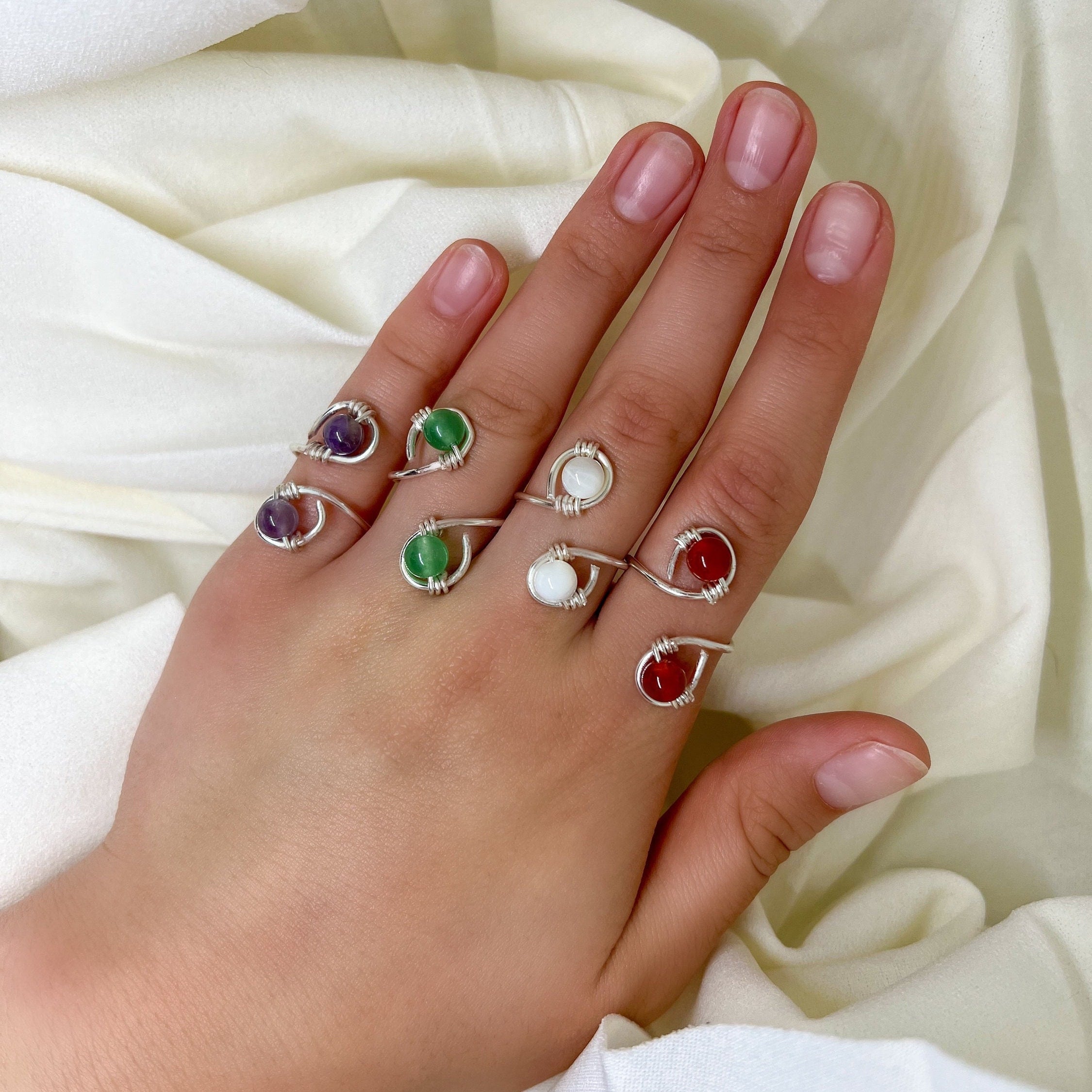 Crystal Ring Set – NETE.IN